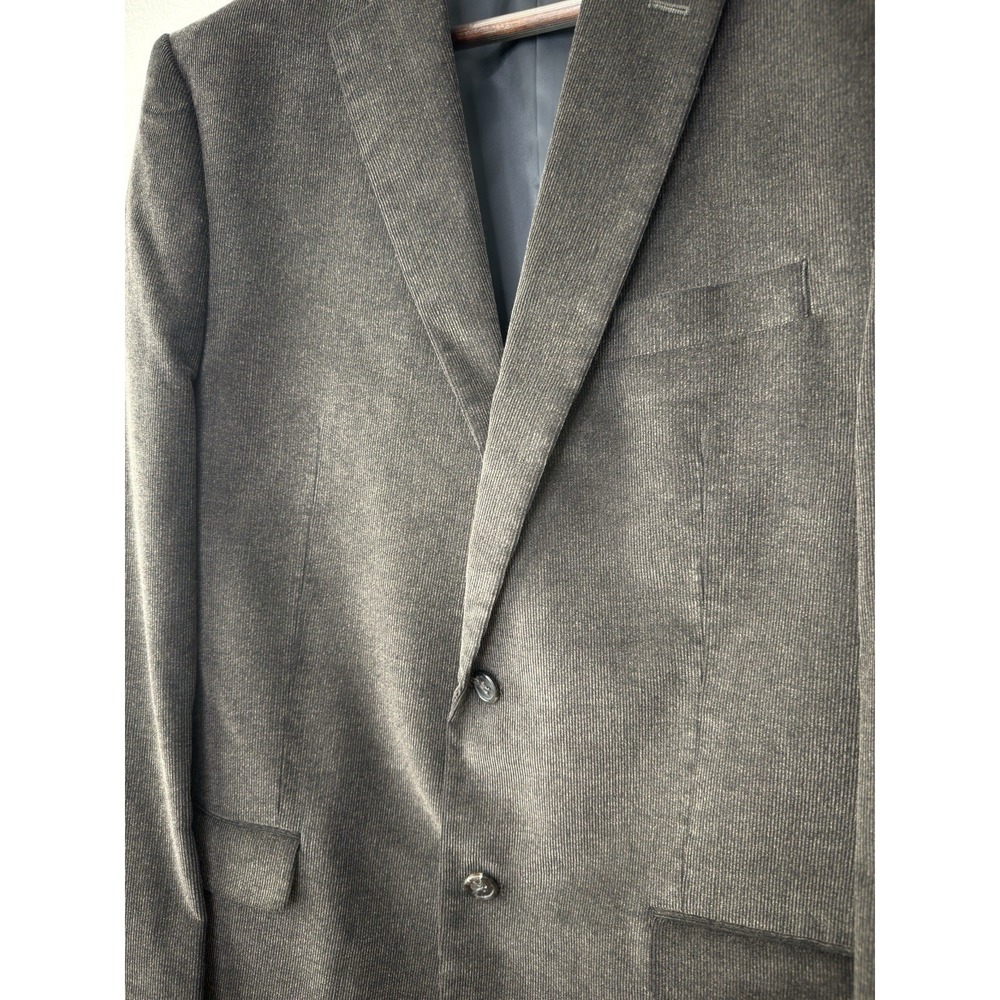 Chaps Ralph Lauren 42L Dark Chocolate Corduroy Sport Coat Blazer Business Preppy - Picture 4 of 13